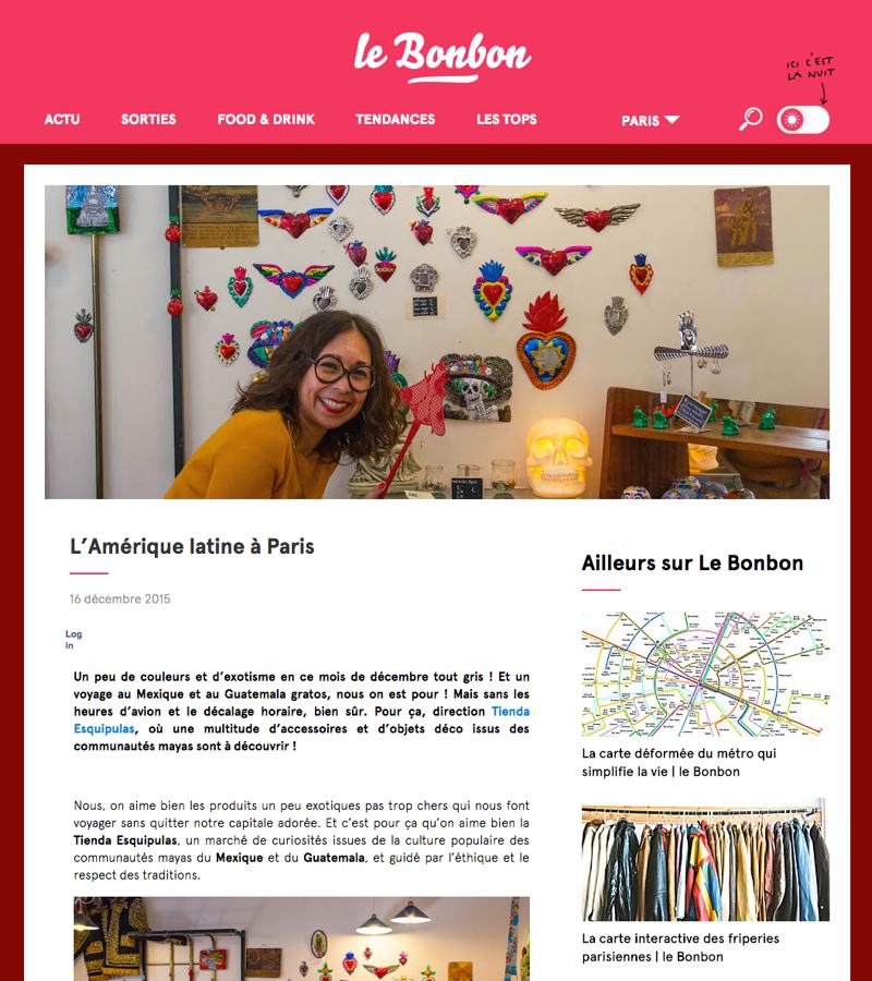 L'Amérique latine à Paris - Tienda Esquipulas