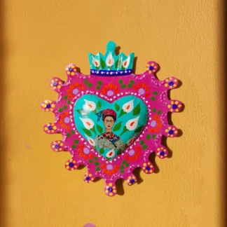 Coeur Frida Kahlo fleuri () - Tienda Esquipulas