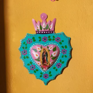 Virgin flowery heart () - Tienda Esquipulas