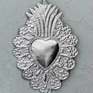 Coeur ex-voto fleurs () - Tienda Esquipulas