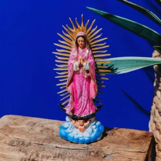 Virgin Statue 15cm pink - Tienda Esquipulas