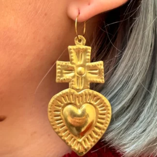 Boucle d'oreille croix () - Tienda Esquipulas