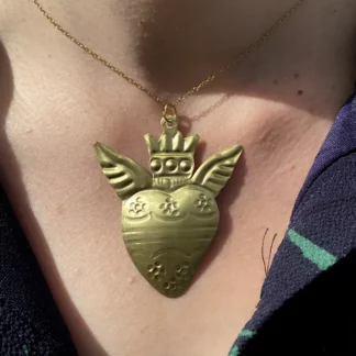 Pendentif coeur ailé - Tienda Esquipulas