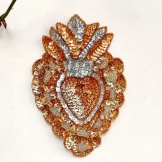 Heart badge gold - Tienda Esquipulas