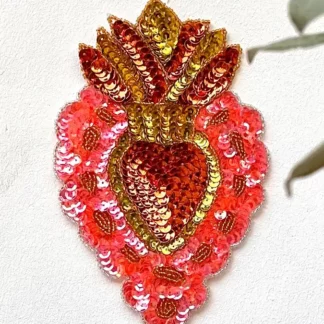 Ecusson coeur rose () - Tienda Esquipulas