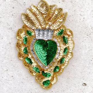 Ecusson coeur vert () - Tienda Esquipulas