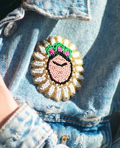 Broche Frida tehuana () - Tienda Esquipulas
