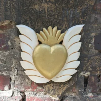 Coeur sculpté ailes () - Tienda Esquipulas