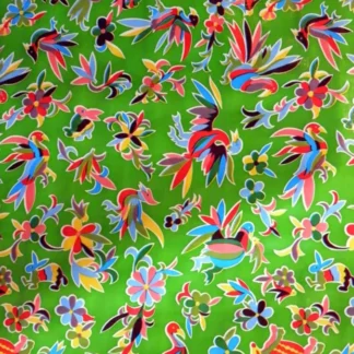 Green Oaxacan Oilcloth - Tienda Esquipulas
