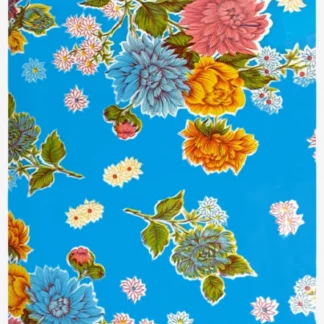 Toile cirée mexicaine crisantemos ciel () - Tienda Esquipulas