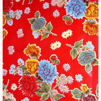 Toile cirée mexicaine crisantemos rouge - Tienda Esquipulas
