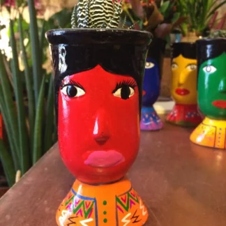 Red giant head pot () - Tienda Esquipulas