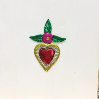 Ex-voto heart pink clover - Tienda Esquipulas