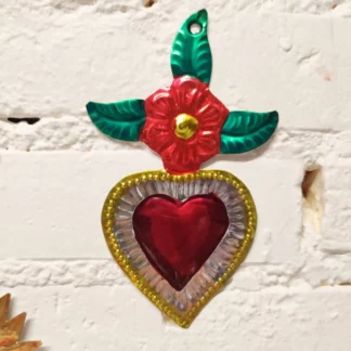 Coeur ex-voto feuille () - Tienda Esquipulas