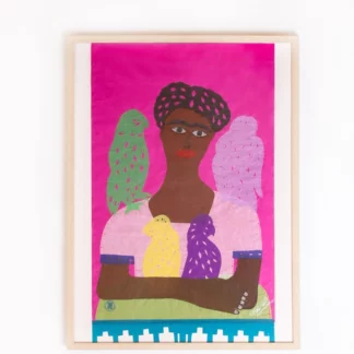 Poster ajouré Frida pink () - Tienda Esquipulas