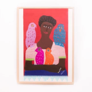 Poster ajouré Frida rouge () - Tienda Esquipulas