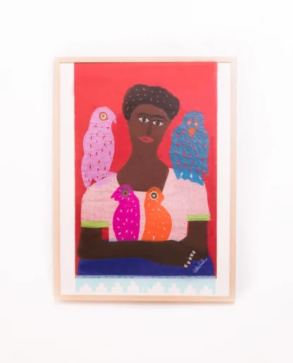 Openwork poster Frida red () - Tienda Esquipulas
