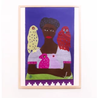 Poster ajouré Frida mauve () - Tienda Esquipulas