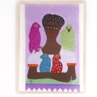 Poster ajouré Frida lilas () - Tienda Esquipulas
