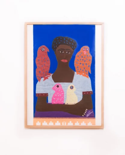 Poster ajouré Frida blue () - Tienda Esquipulas