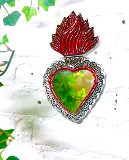 Colorful heart mirror