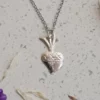 Engraved heart necklace () - Tienda Esquipulas