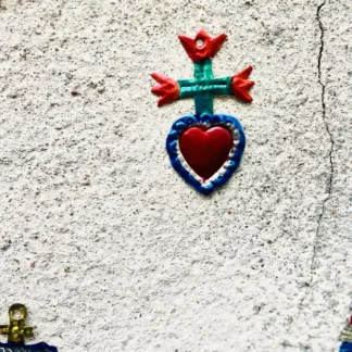 Mini coeur croix fleuri (Mini coeur croix fleuri) - Tienda Esquipulas