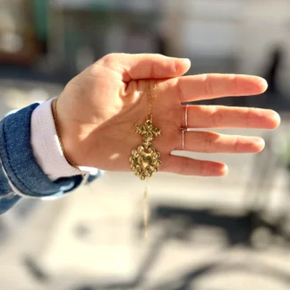 Pendentif coeur laurier (Bijou ex voto) - Tienda Esquipulas
