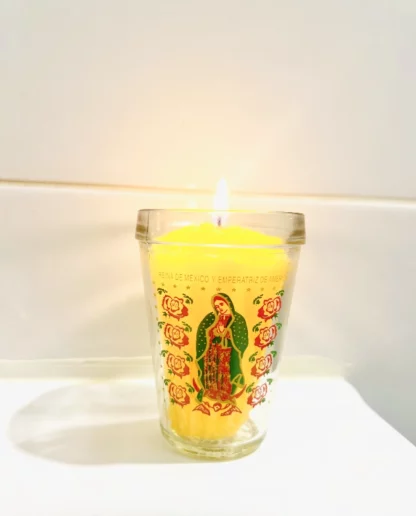 Bougie jaune Vierge (Bougie artisanale) - Tienda Esquipulas