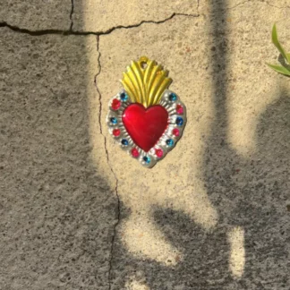 Mini coeur fleuri (Coeur ex voto) - Tienda Esquipulas