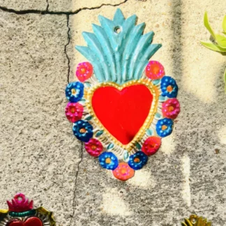 Coeur ex voto fleuri (Coeur ex voto) - Tienda Esquipulas