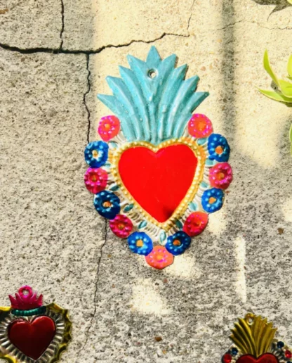 Coeur ex voto fleuri (Coeur ex voto) - Tienda Esquipulas