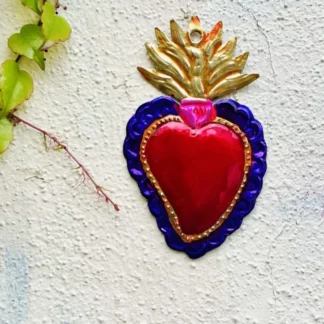 Coeur sacré flamme (Coeur ex voto) - Tienda Esquipulas