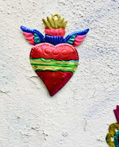 Heart wings and crown