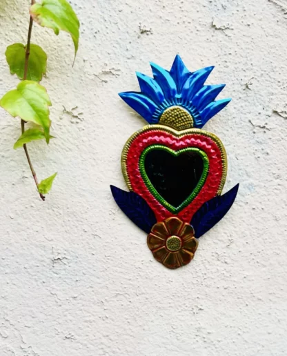 Exotic flower mirror