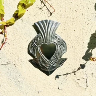 Miroir coeur sacré fauna (Coeur ex voto miroir) - Tienda Esquipulas
