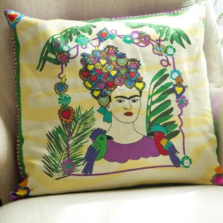 Frida's garden cushion (Housse coussin) - Tienda Esquipulas