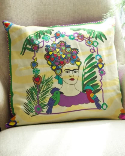 Housse de coussin Frida (Housse coussin) - Tienda Esquipulas