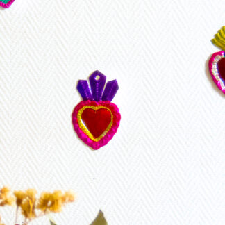 Coeur ex-voto flames (Coeur ex voto) - Tienda Esquipulas