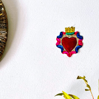 Coeur ex-voto frisé rouge (Coeur ex voto) - Tienda Esquipulas