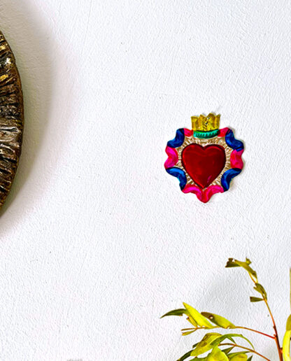 Coeur ex-voto frisé rouge (Coeur ex voto) - Tienda Esquipulas
