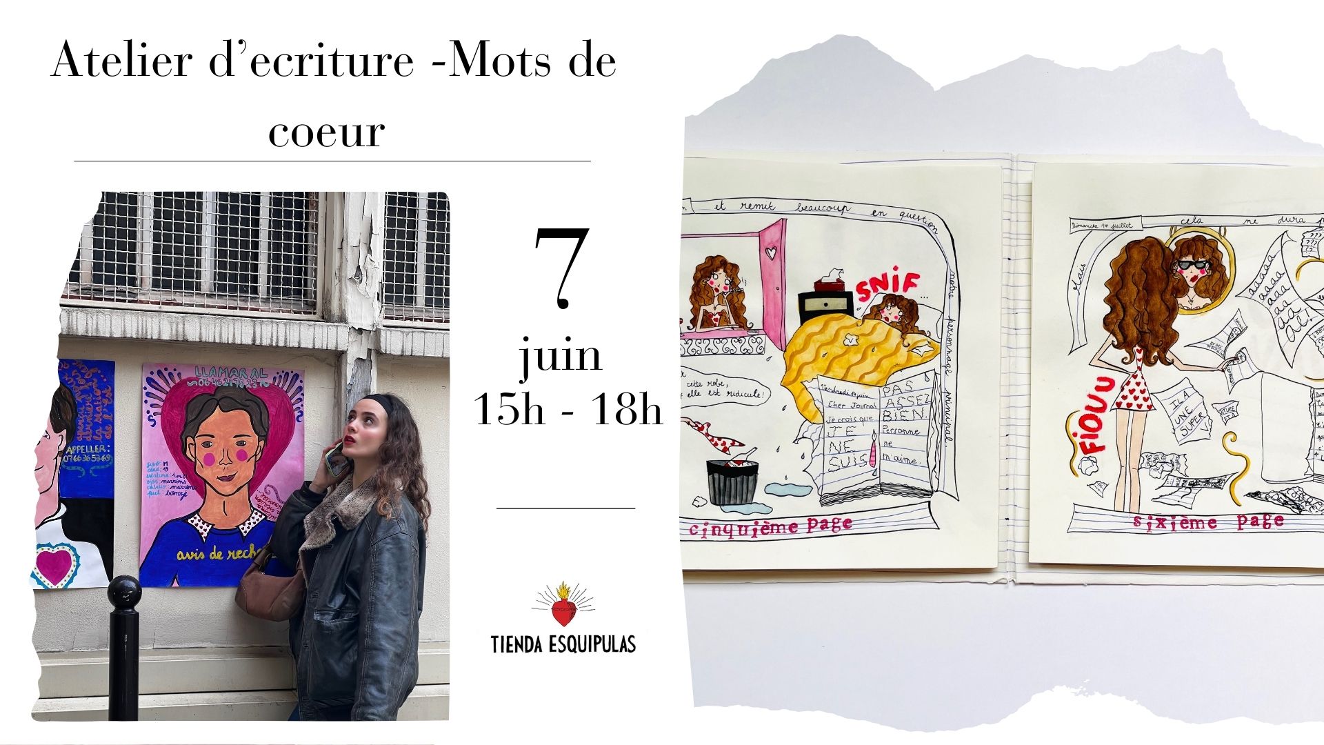 Atelier d’écriture – Mots de coeur (Ateliers ( )) - Tienda Esquipulas