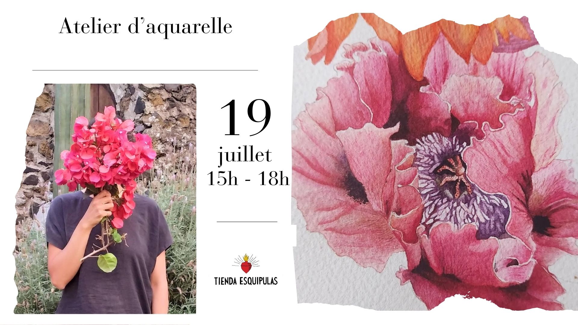 Atelier d’aquarelle rituel du Printemps – No acabarán mis flores #2 (Ateliers ( )) - Tienda Esquipulas
