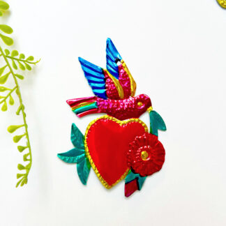 Dove heart on branch