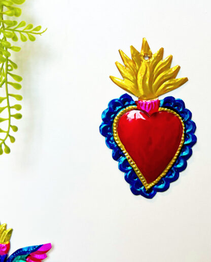 Coeur sacré flamme (Coeur ex voto scaled) - Tienda Esquipulas