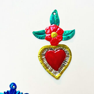 Yellow leaf ex-voto heart