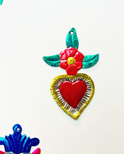 Coeur ex-voto feuille jaune (Coeur ex voto scaled) - Tienda Esquipulas