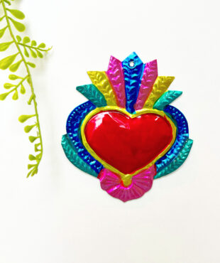 Large Heart Bordered with Ear (Coeur ex voto scaled) - Tienda Esquipulas