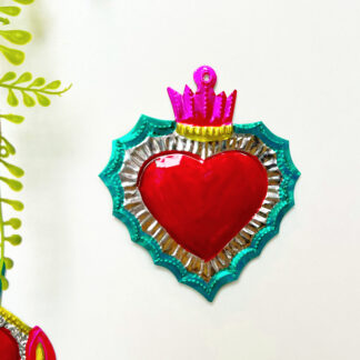Crowned ex-voto heart