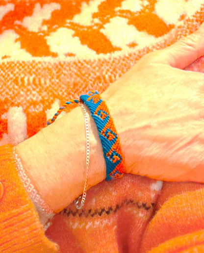 Cyan mix lucky charm bracelet (Bracelet porte bonheur) - Tienda Esquipulas